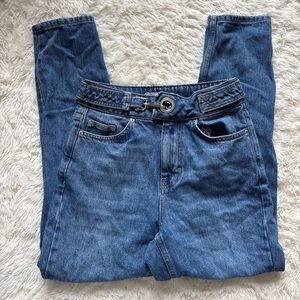 Topshop High Rise Blue Jeans